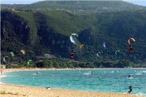 Vassiliki windsurfing beach